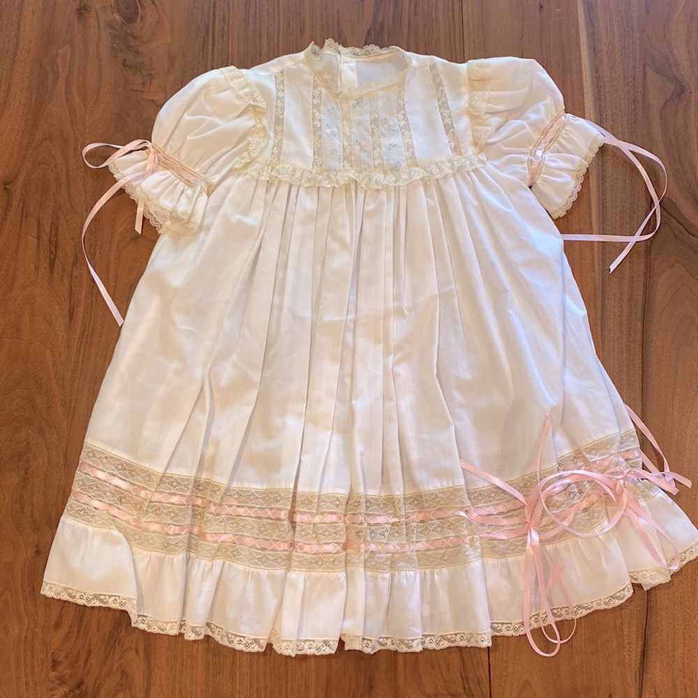 Vintage Children’s Dress with Lace Detail